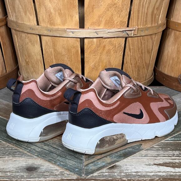 Nike Air Max 200 Holiday Sparkle Metallic Red Bronze Sneakers Womens Size 7 - Picture 5 of 11